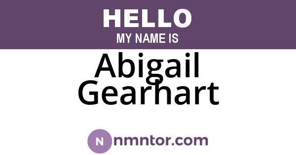Abigail Gearhart
