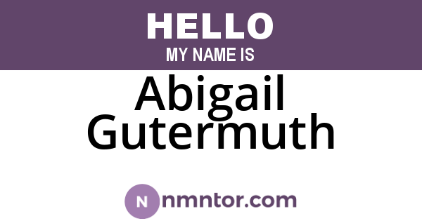 Abigail Gutermuth
