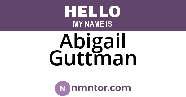 Abigail Guttman
