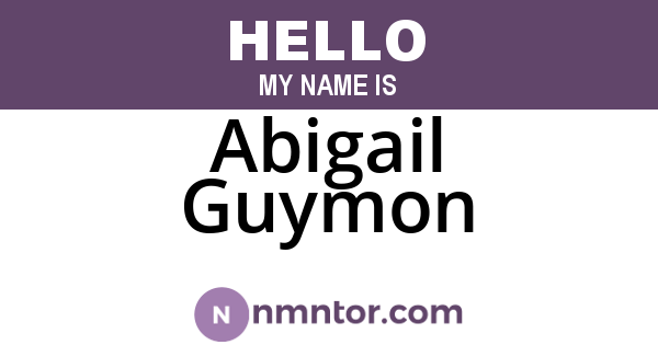 Abigail Guymon