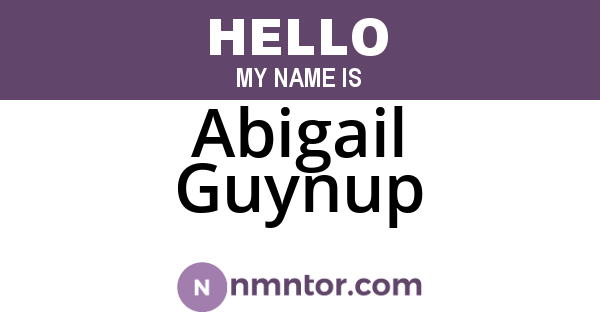 Abigail Guynup