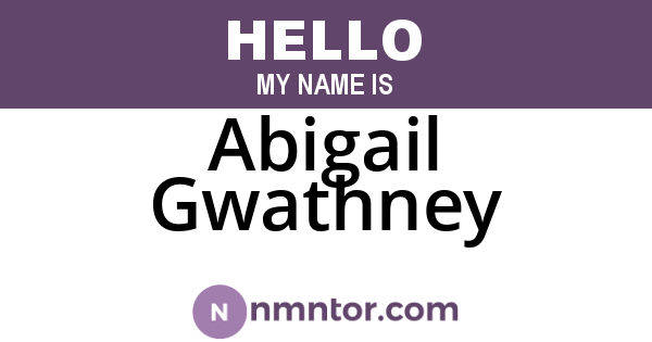 Abigail Gwathney