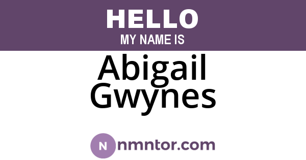 Abigail Gwynes