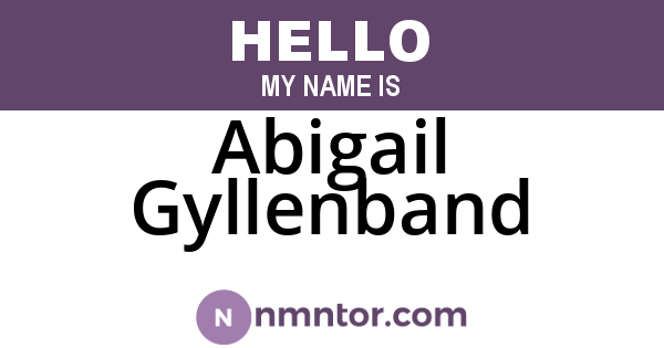 Abigail Gyllenband