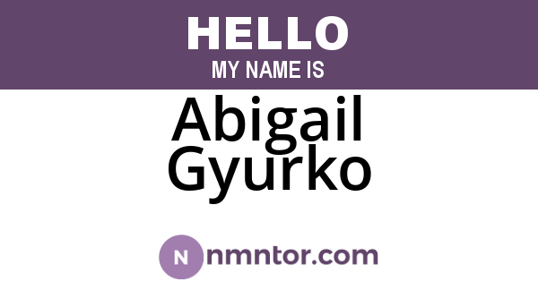 Abigail Gyurko