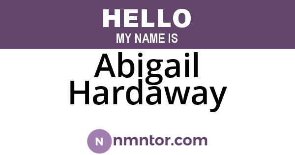 Abigail Hardaway