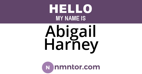 Abigail Harney