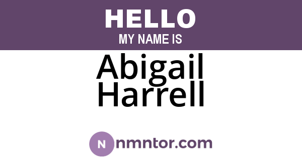 Abigail Harrell