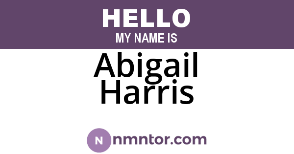 Abigail Harris