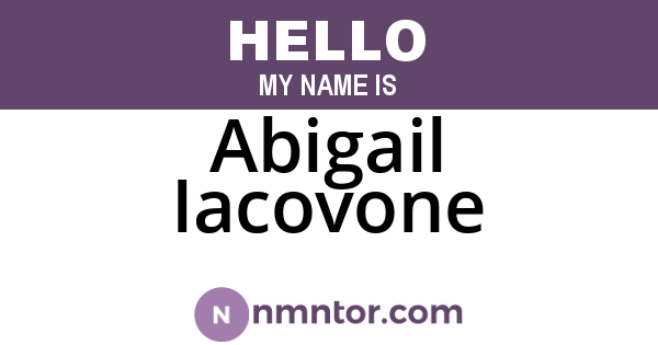 Abigail Iacovone