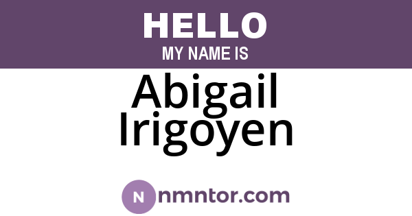 Abigail Irigoyen