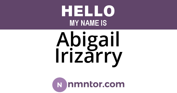 Abigail Irizarry