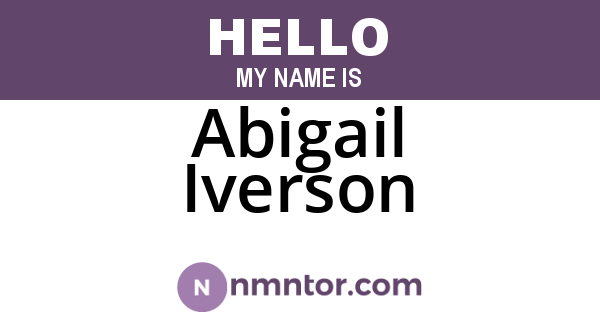 Abigail Iverson