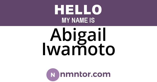 Abigail Iwamoto