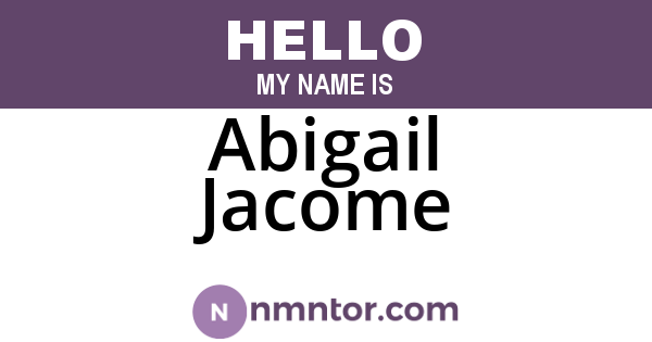 Abigail Jacome