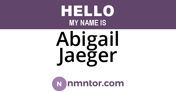 Abigail Jaeger