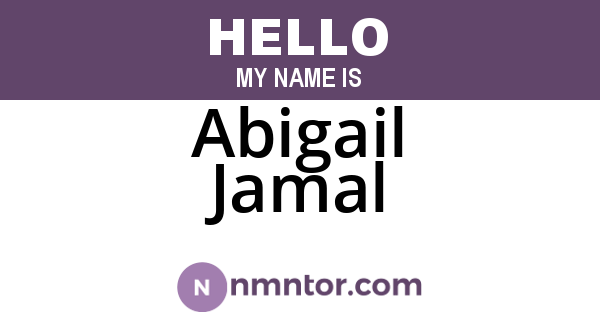 Abigail Jamal