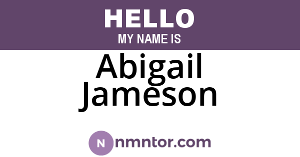 Abigail Jameson