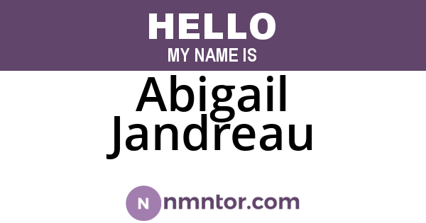 Abigail Jandreau