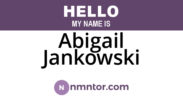 Abigail Jankowski