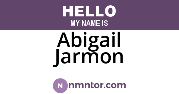 Abigail Jarmon