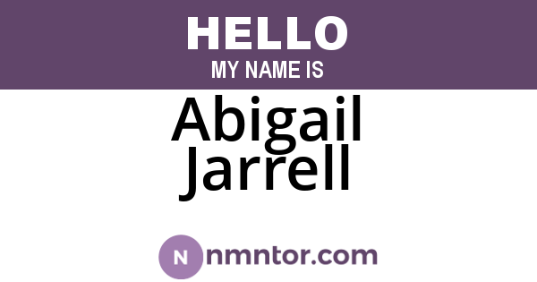 Abigail Jarrell