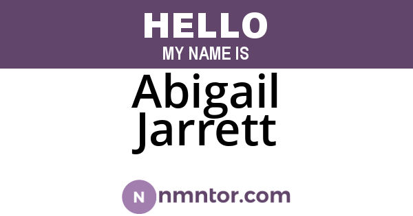 Abigail Jarrett