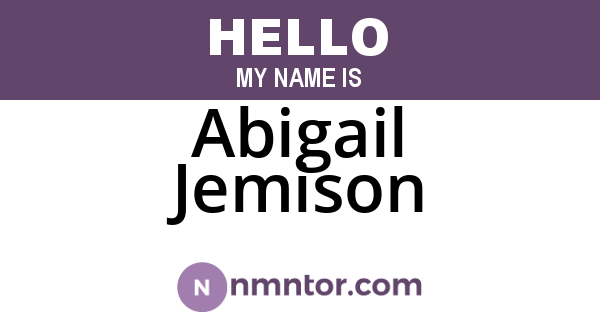 Abigail Jemison