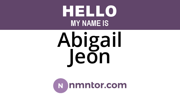 Abigail Jeon