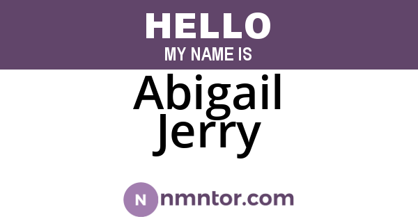 Abigail Jerry