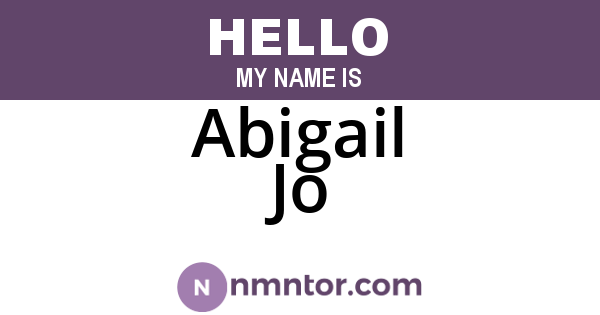 Abigail Jo