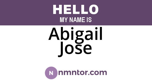 Abigail Jose