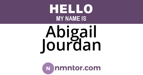 Abigail Jourdan