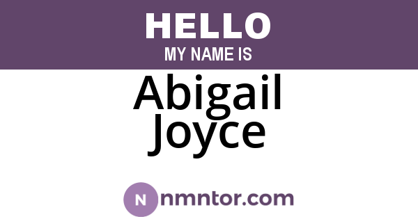 Abigail Joyce