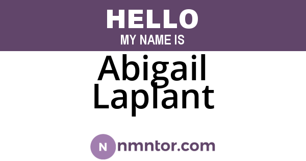 Abigail Laplant