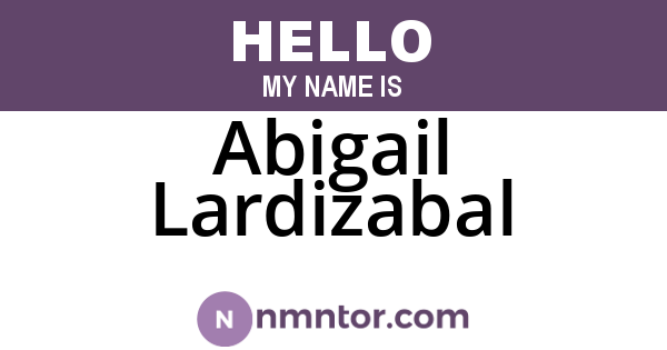 Abigail Lardizabal