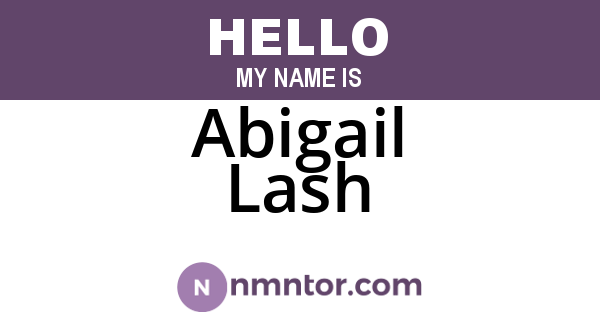 Abigail Lash