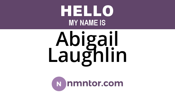 Abigail Laughlin