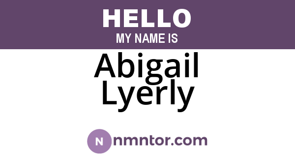 Abigail Lyerly