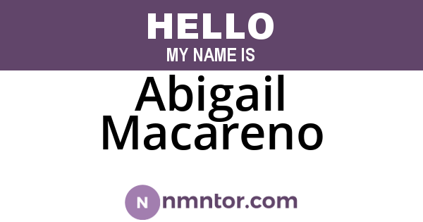 Abigail Macareno