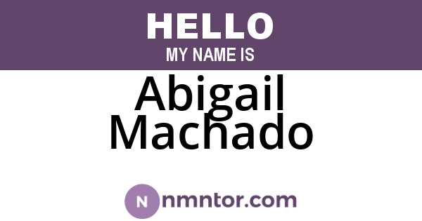 Abigail Machado