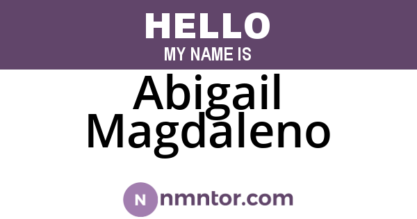 Abigail Magdaleno