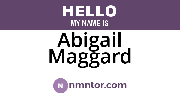 Abigail Maggard