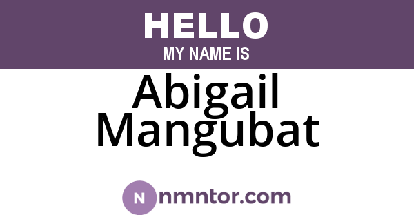 Abigail Mangubat