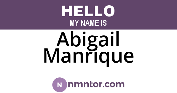 Abigail Manrique