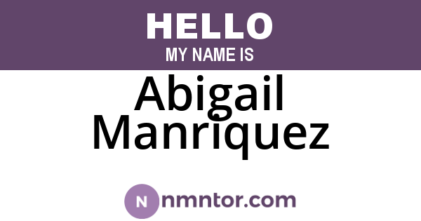 Abigail Manriquez