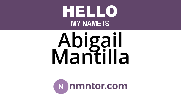 Abigail Mantilla