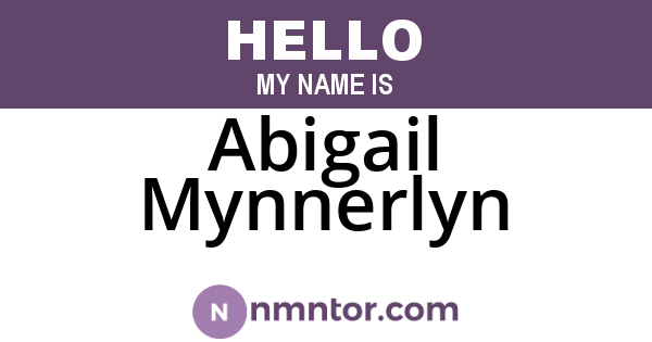 Abigail Mynnerlyn