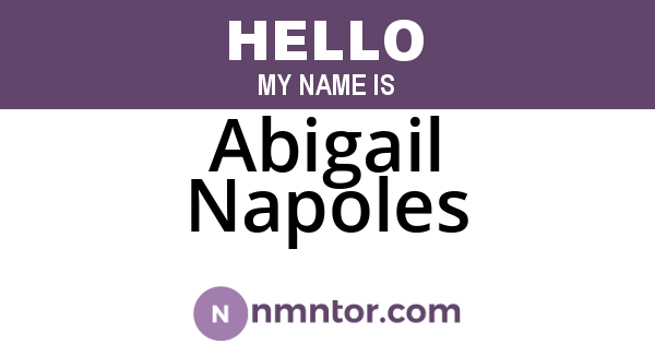 Abigail Napoles