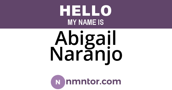 Abigail Naranjo